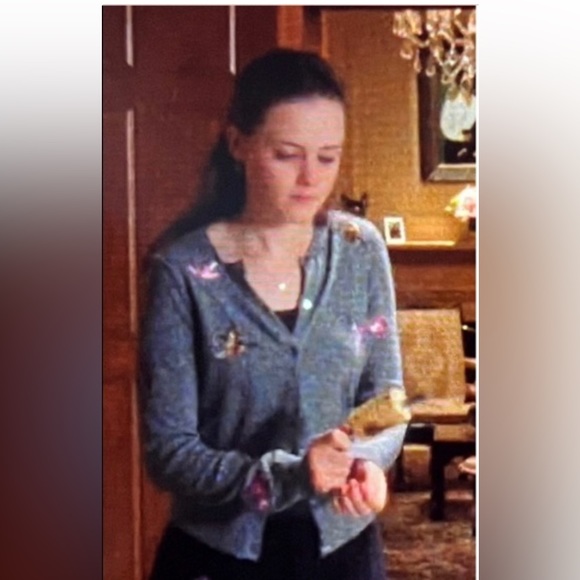 Vintage Embroidered Cardigan As Seen On Rory Gilmore - Picture 4 of 10